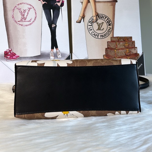 NWT💃Coach Mollie Tote Crossbody Bag 25 In Signature Canvas With Floral Print - Picture 5 of 12